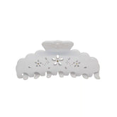 Big Effing Clip in Blanc Fleur Eyelet