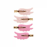 Angel Wing Popstar Clips in Pink Aura