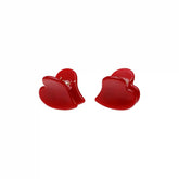 Baby Heart Clip Set in Cherry Kiss