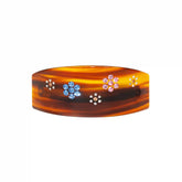 Ponytail Barrette in Tortoise Daisy