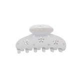Lil Effing Clip in Blanc Petal Eyelet
