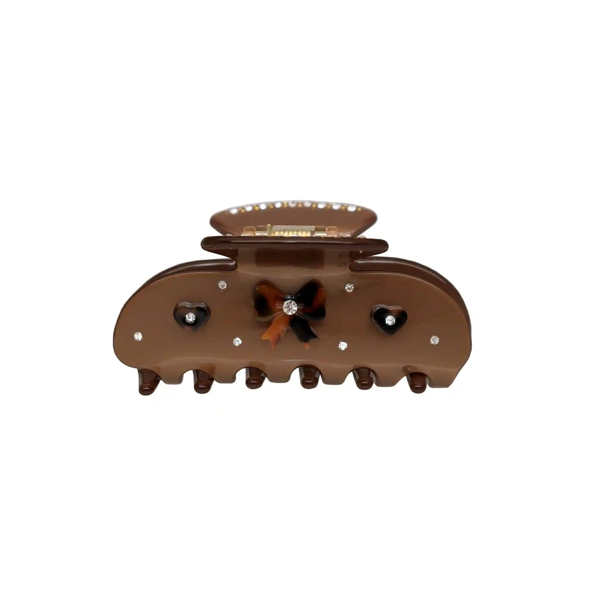 Sweetheart Clip in Cocoa Cashmere