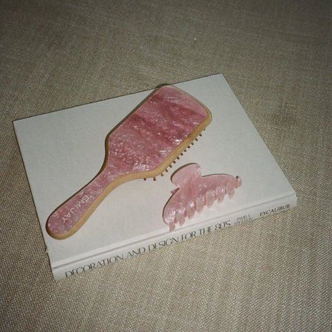 Bamboo Paddle Brush in Pink Sugar