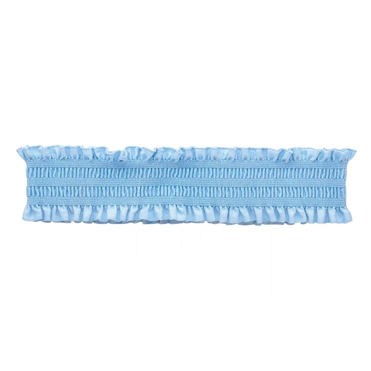 Ruffle Headband in Powder Blue