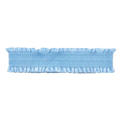 Ruffle Headband in Powder Blue