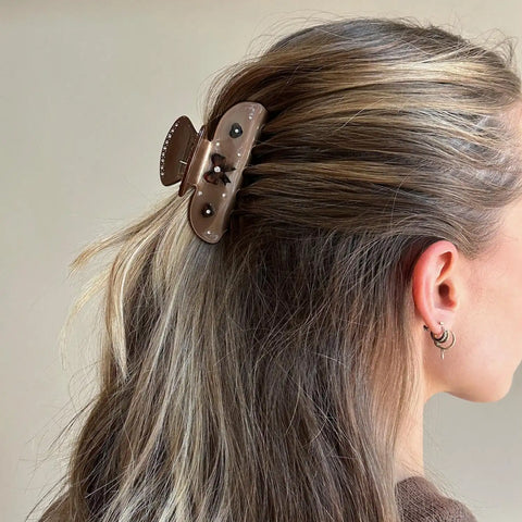 Sweetheart Clip in Cocoa Cashmere